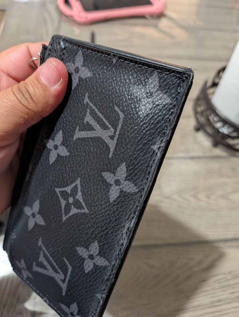 Louis Vuitton Black Monogram Card Holder Wallet - Picture 13 of 16